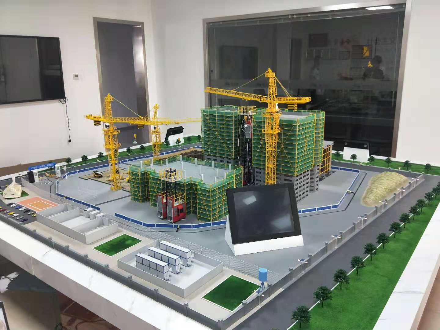 东乡族自治县建筑施工场景模型